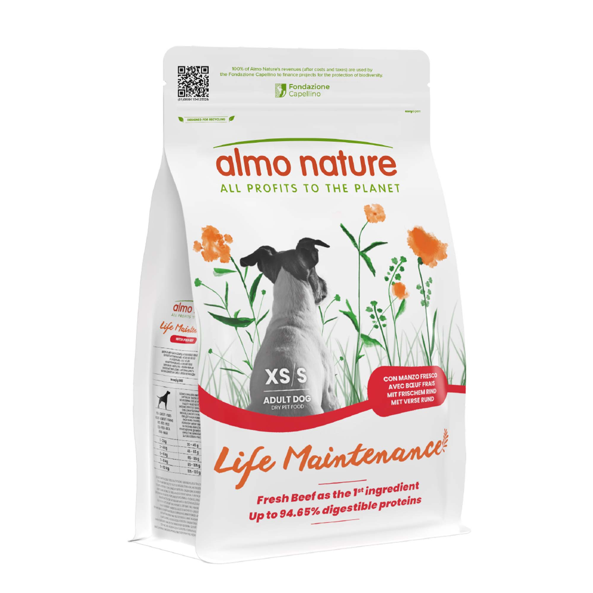 Almo Nature Life Maintenance Adult Small, wołowina z ryżem - 2 kg