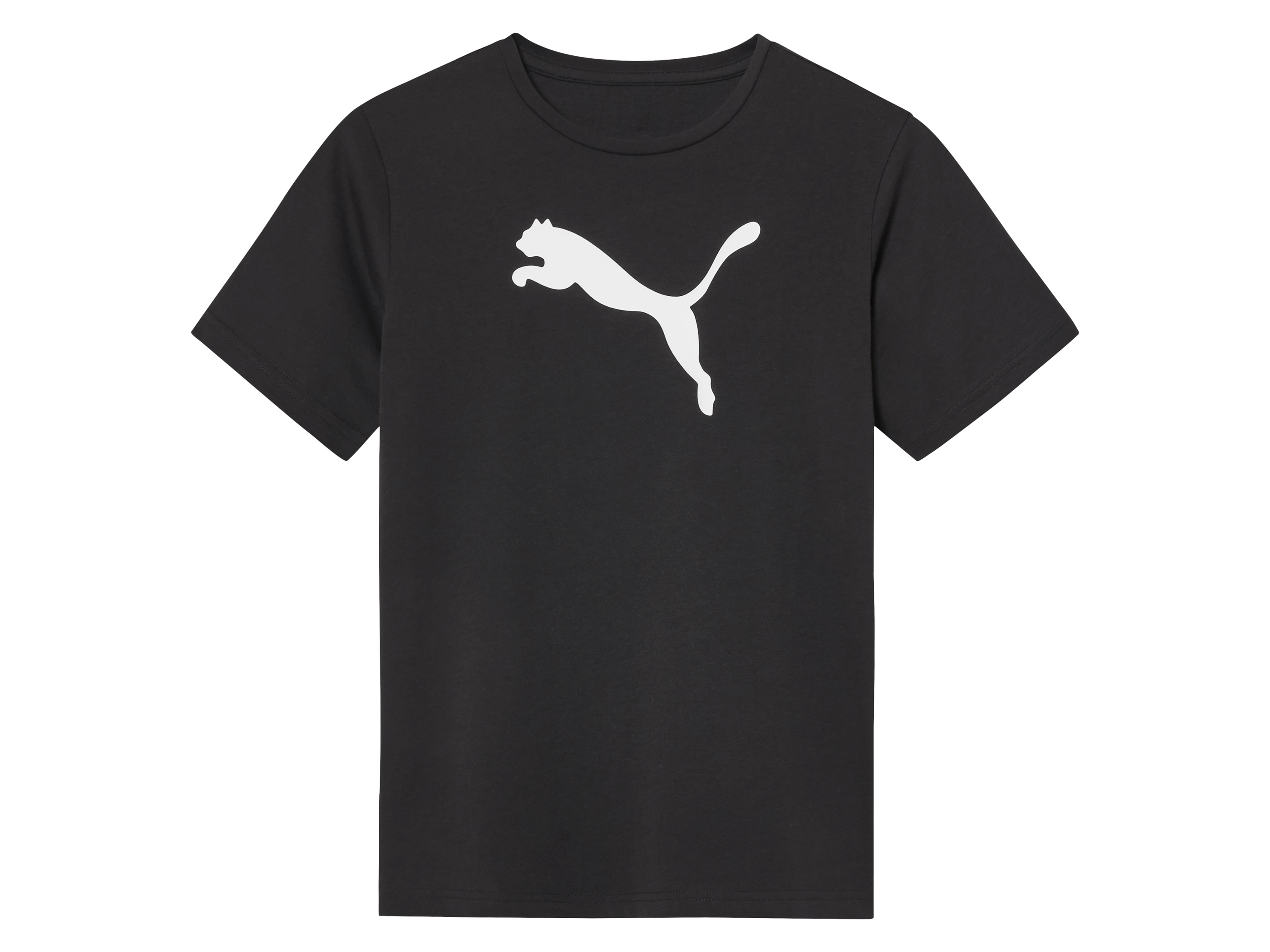 Puma Koszulka dziecięca z dużym logo (128, Czarny)