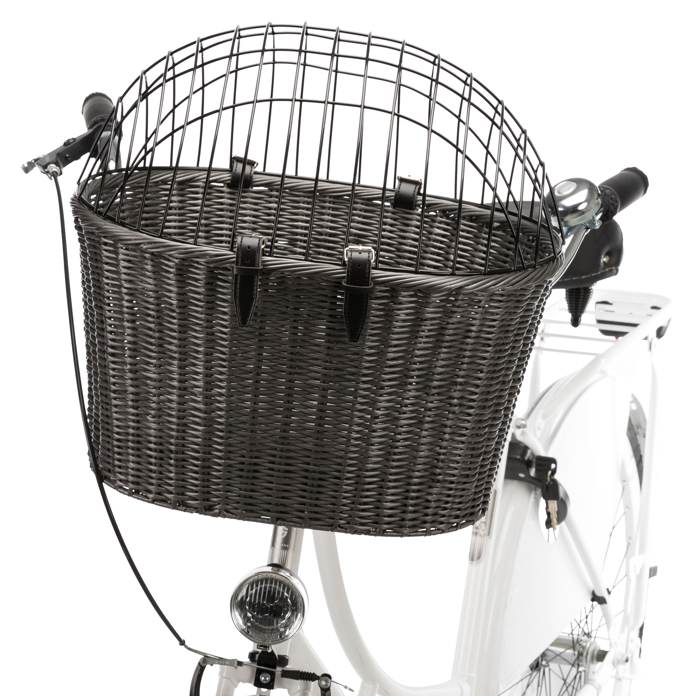 Trixie Koszyk rowerowy przedni z uniwersalnym uchwytem  - Dł. x szer. x wys.: 44 x 34 x 41 cm