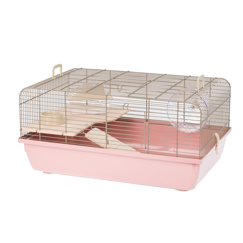 Interzoo klatka dla chomika Rex 1, pastelowa - Dł. x szer. x wys.: 58 x 38 x 28,5 cm