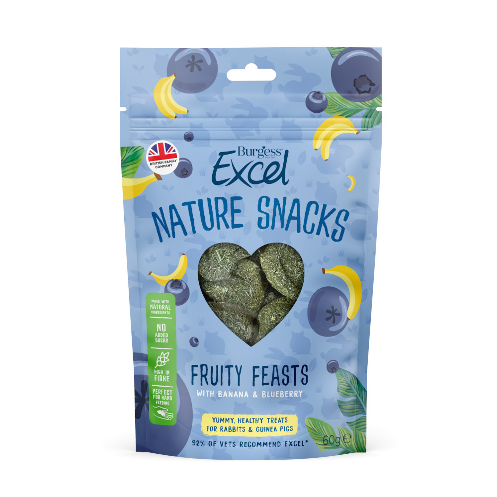 Burgess Excel Nature Snacks Fruity Feasts - 60 g miniaturka