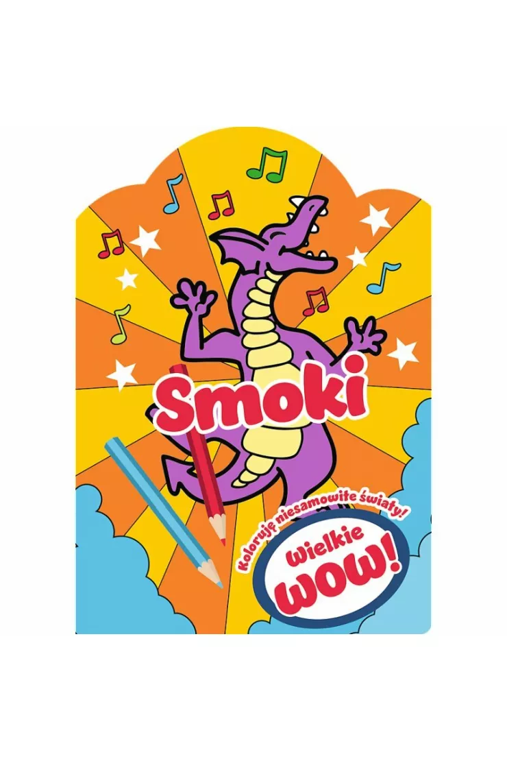 Malowanka Wielkie WOW Smoki Naklejki