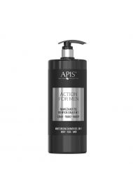 Apis Action For Men nawilżający żel do mycia ciała 3 w 1 1000 ml