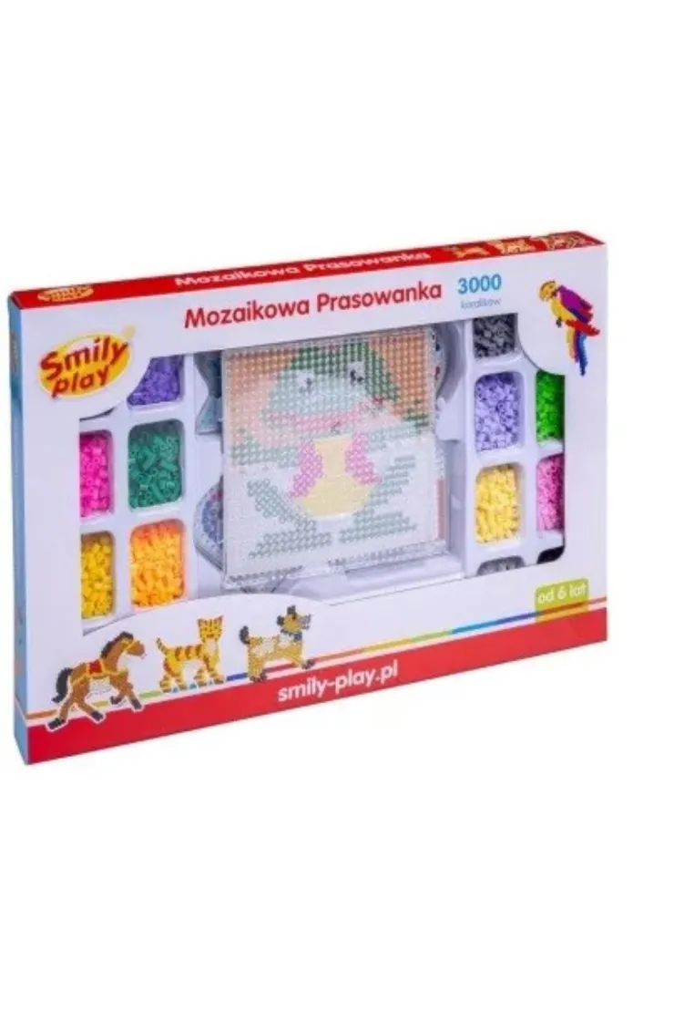 Koraliki do zgrzewania 3000el 39x27x4 mix wzorów SMILY PLAY SP83640
