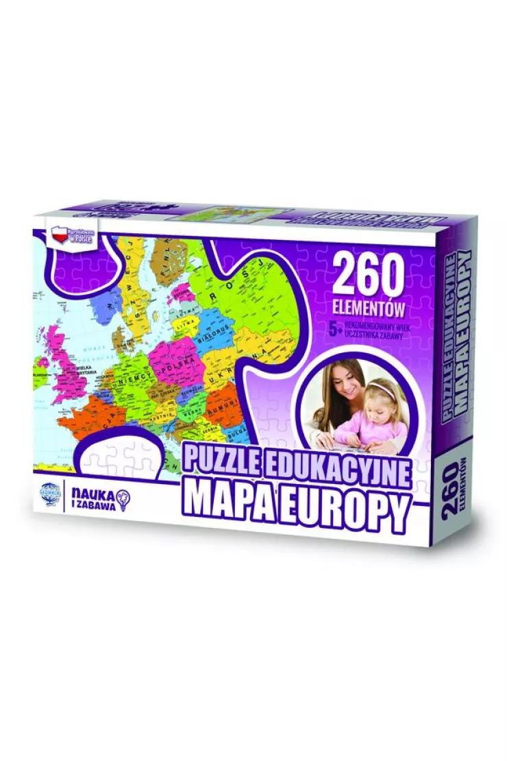 Puzzle 260 el. Mapa Europy