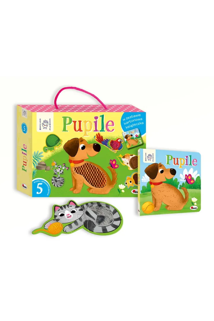 Dotykam Poznaję Pupile box z puzzlami sensorycznymi