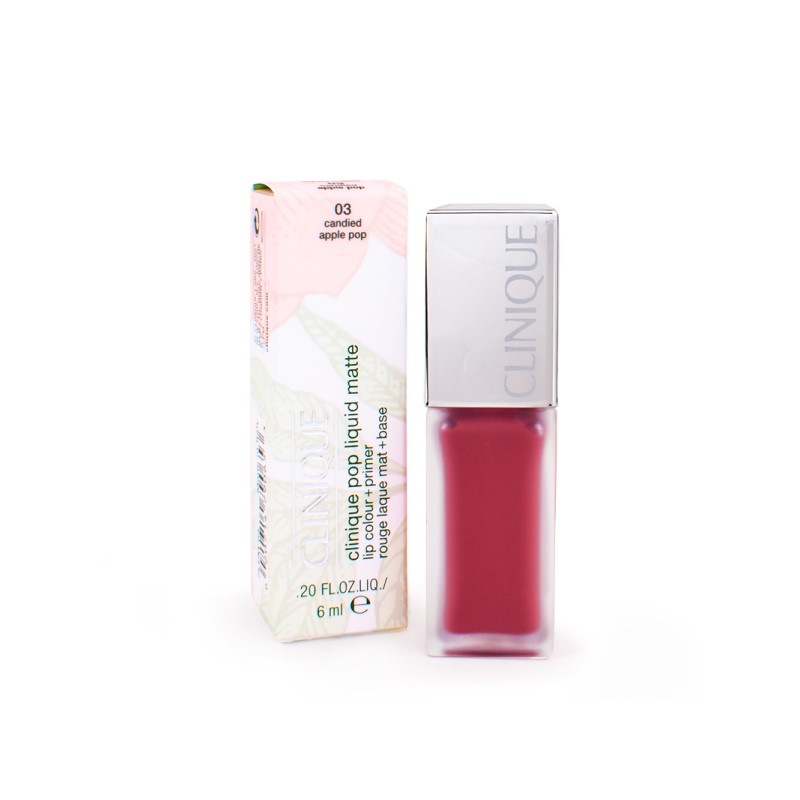 Clinique Pop Liquid Matte Lip Colour Primer szminka do ust z bazą 03 Candied Apple Pop 6Ml