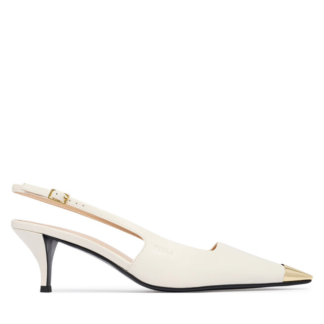 Furla Czółenka Metal Slingback YM29FML X30000 CN 1704S Kremowy