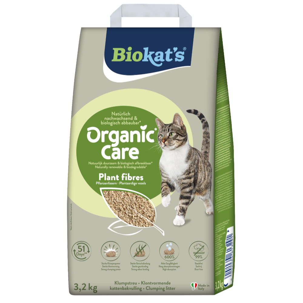 Biokat's Organic Care Plant fibres - 8 litrów (ok. 3,2 kg)
