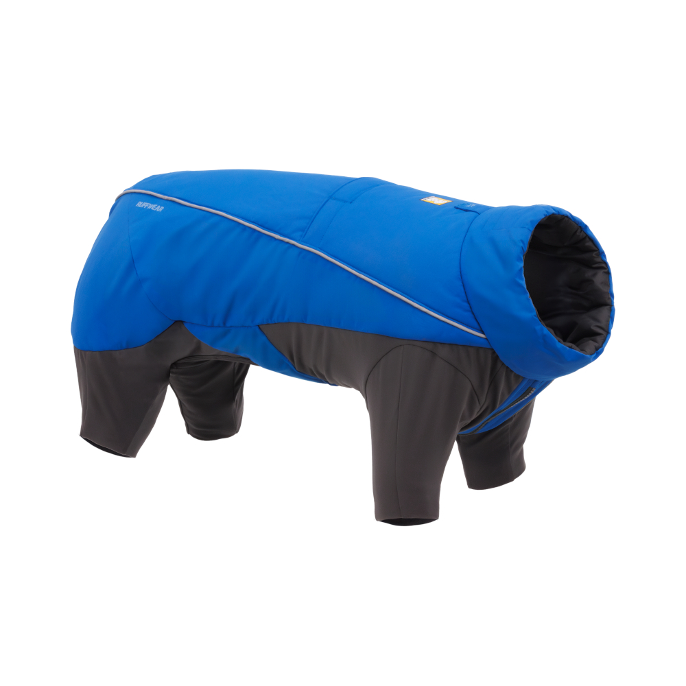 Ruffwear Vert Coverall płaszcz dla psa, Blue Pool - Rozmiar M: 50 - 66 cm długość grzbietu