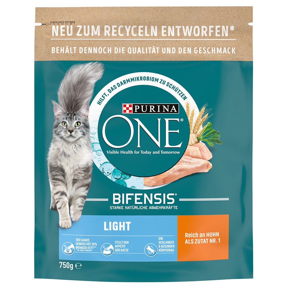 25% taniej! Purina ONE, karma sucha, 2 x 450 g / 650 g / 750 g - Light, 2 x 750 g