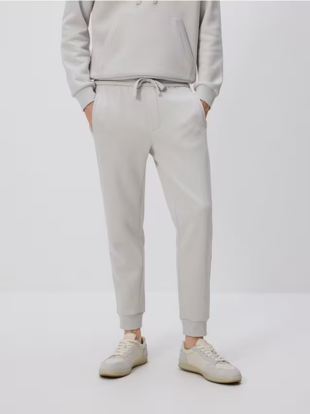 Reserved - Spodnie dresowe slim fit - jasnoszary