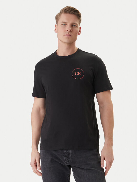 Calvin Klein Jeans T-Shirt LV04RF801G Czarny Regular Fit