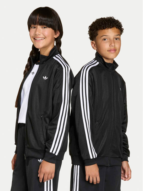 adidas Bluza Firebird Jacquard KC6845 Czarny Loose Fit