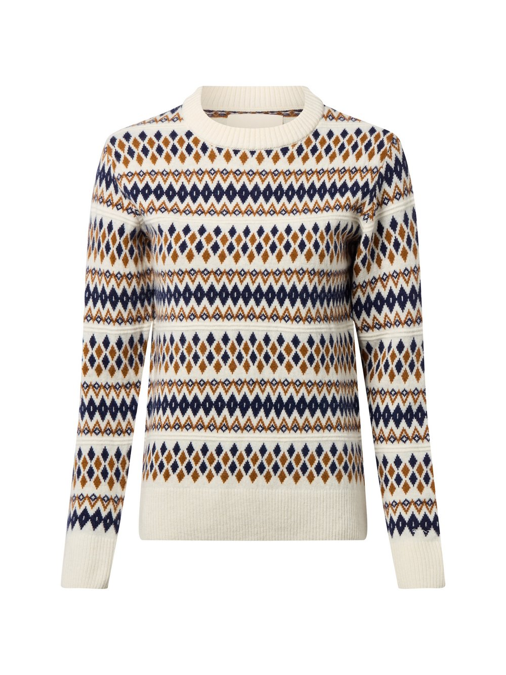 Gant Damski sweter z dzianiny z zawartością wełny Kobiety niebieski|biały|brązowy, XXL