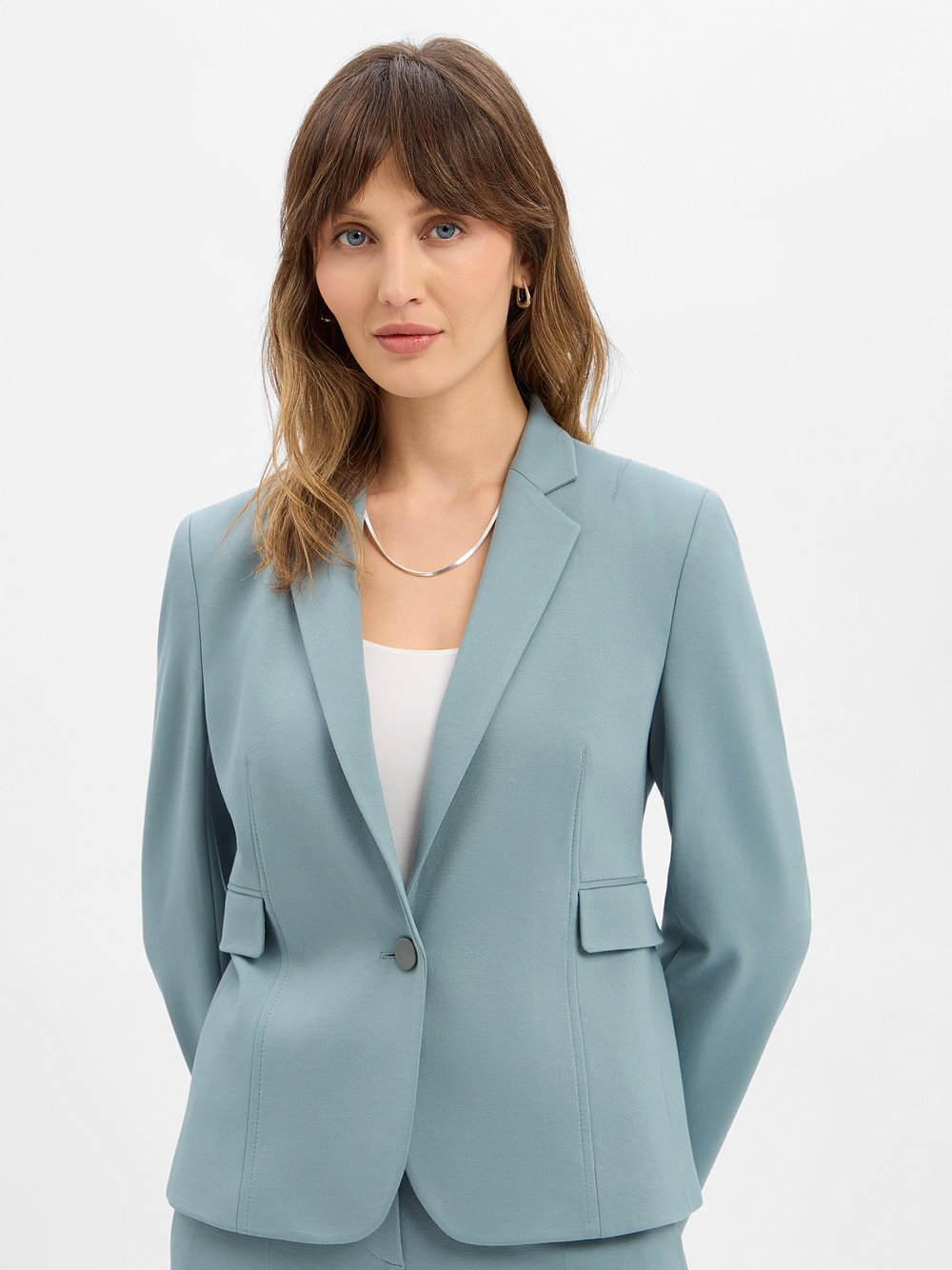 BOSS Damska bluza dresowa - Jia Kobiety Sztuczne włókno zielony, 40