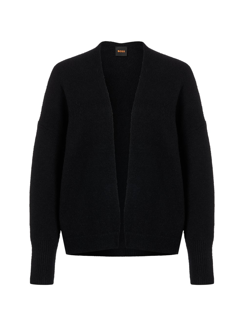 BOSS Orange Kardigan damski z wełną i alpaką - Falescanas Kobiety Wełna czarny, XL