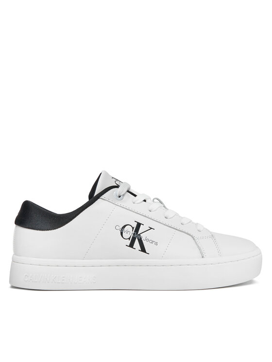 Calvin Klein Jeans Sneakersy Classic Cupsole Lowlaceup Lth Wn YW0YW01444 Biały