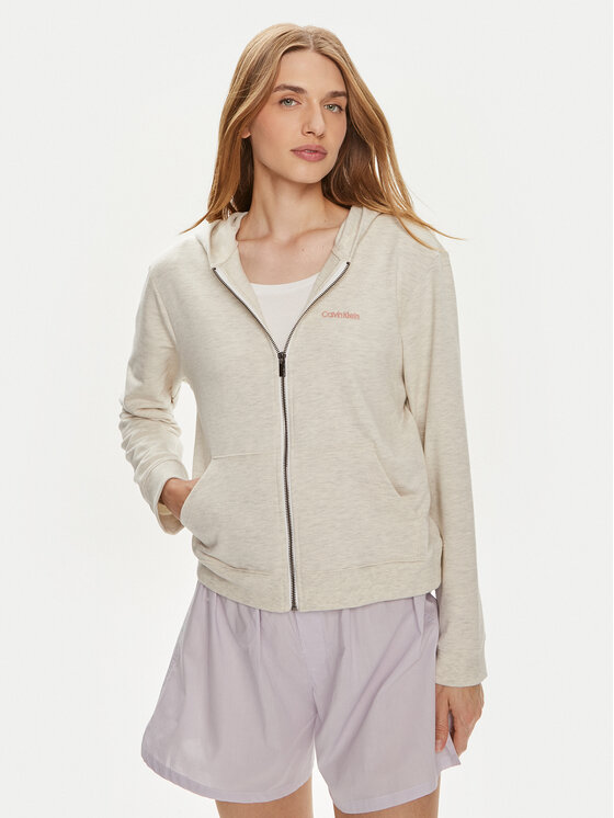 Calvin Klein Underwear Bluza 000QS6869E Écru Regular Fit