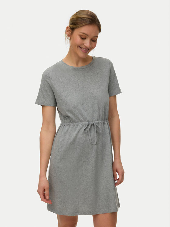 Vero Moda Sukienka letnia Luna 10325626 Szary jasny Regular Fit