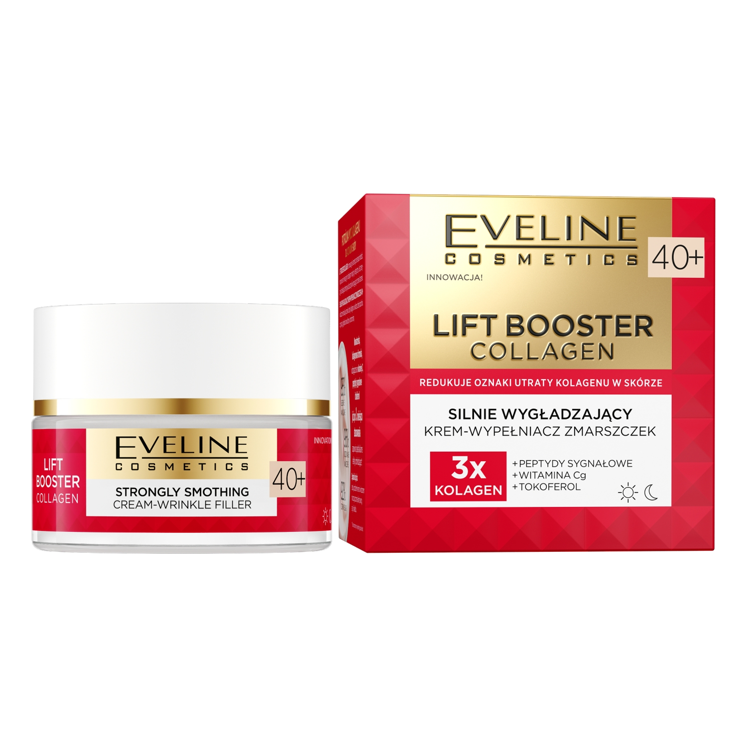 Lift booster collagen Silnie wygładzający krem-wypełniacz zmarszczek 40+