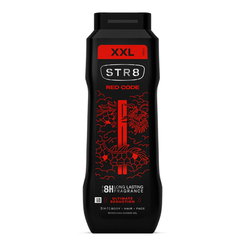 STR8 XXL Red Code Odświeżający żel pod prysznic 3w1 750 ml