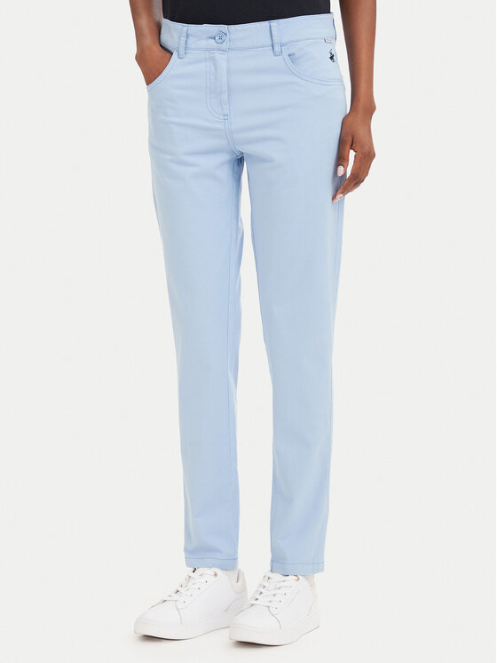Beverly Hills Polo Club Chinosy P-SS26W-T586585 Granatowy Slim Fit