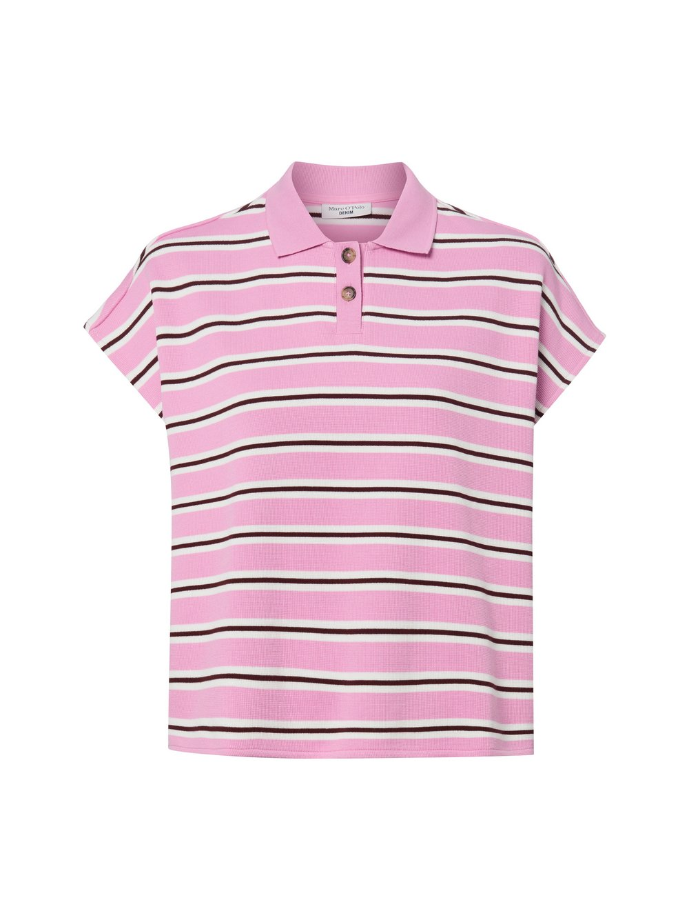 Marc O'Polo Denim Damska koszulka polo z dzianiny Kobiety Bawełna (100%) różowy, S