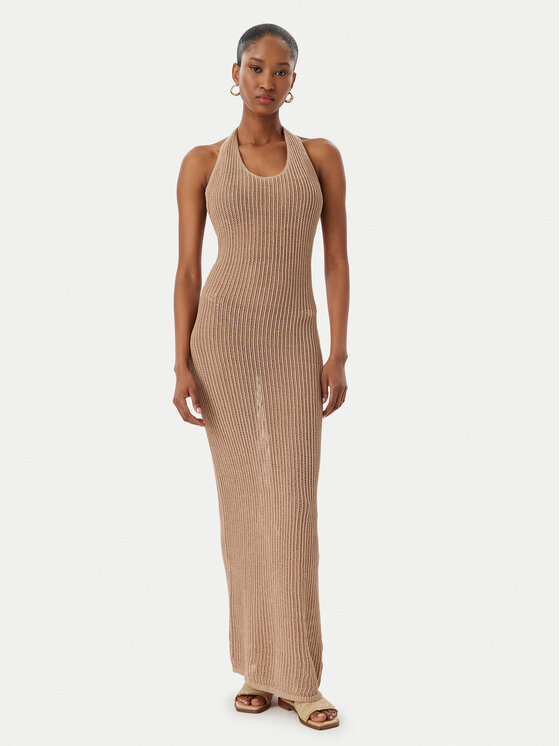 Guess Sukienka plażowa E6GK00 Z5371 Beżowy Slim Fit