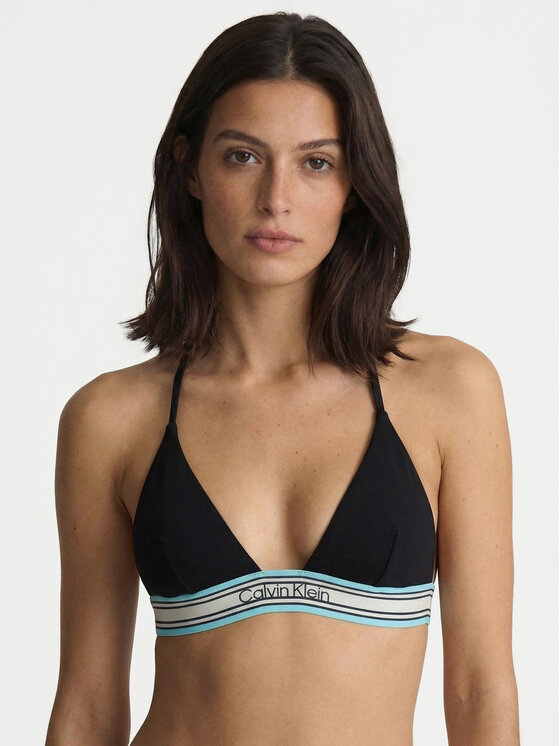 Calvin Klein Swimwear Góra od bikini LV00Q61214 Czarny