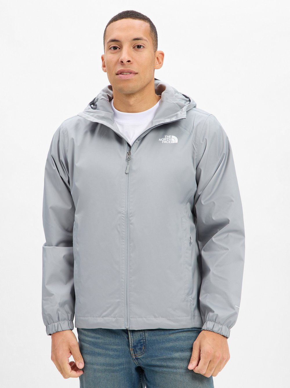 The North Face Męska kurtka przeciwdeszczowa - Quest Mężczyźni Sztuczne włókno szary, M