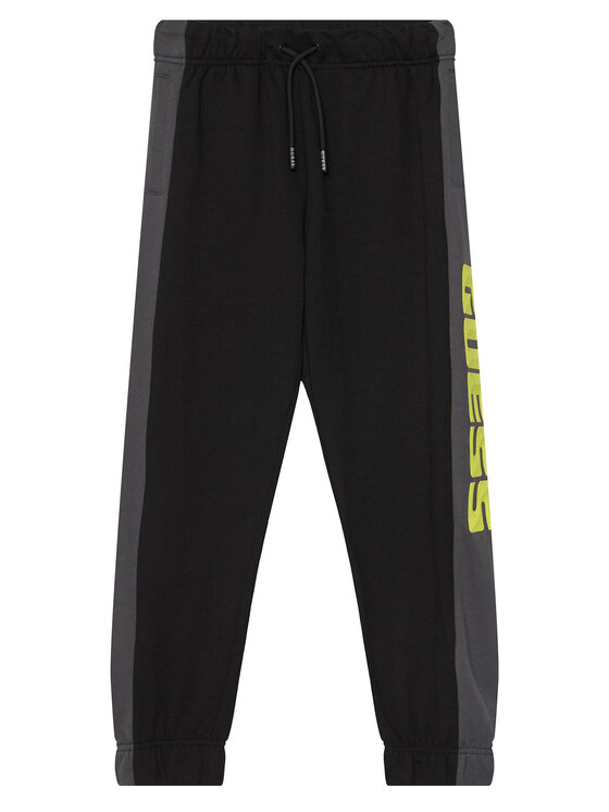 Guess Spodnie dresowe L6RB01 KA6R4 Czarny Regular Fit