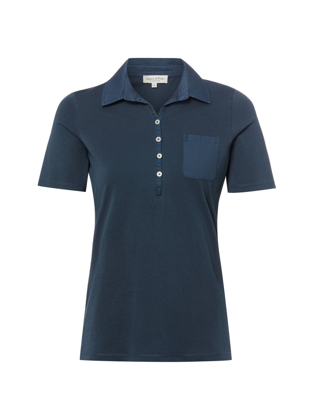 Marc O'Polo Damska koszulka polo Kobiety Bawełna niebieski, XS