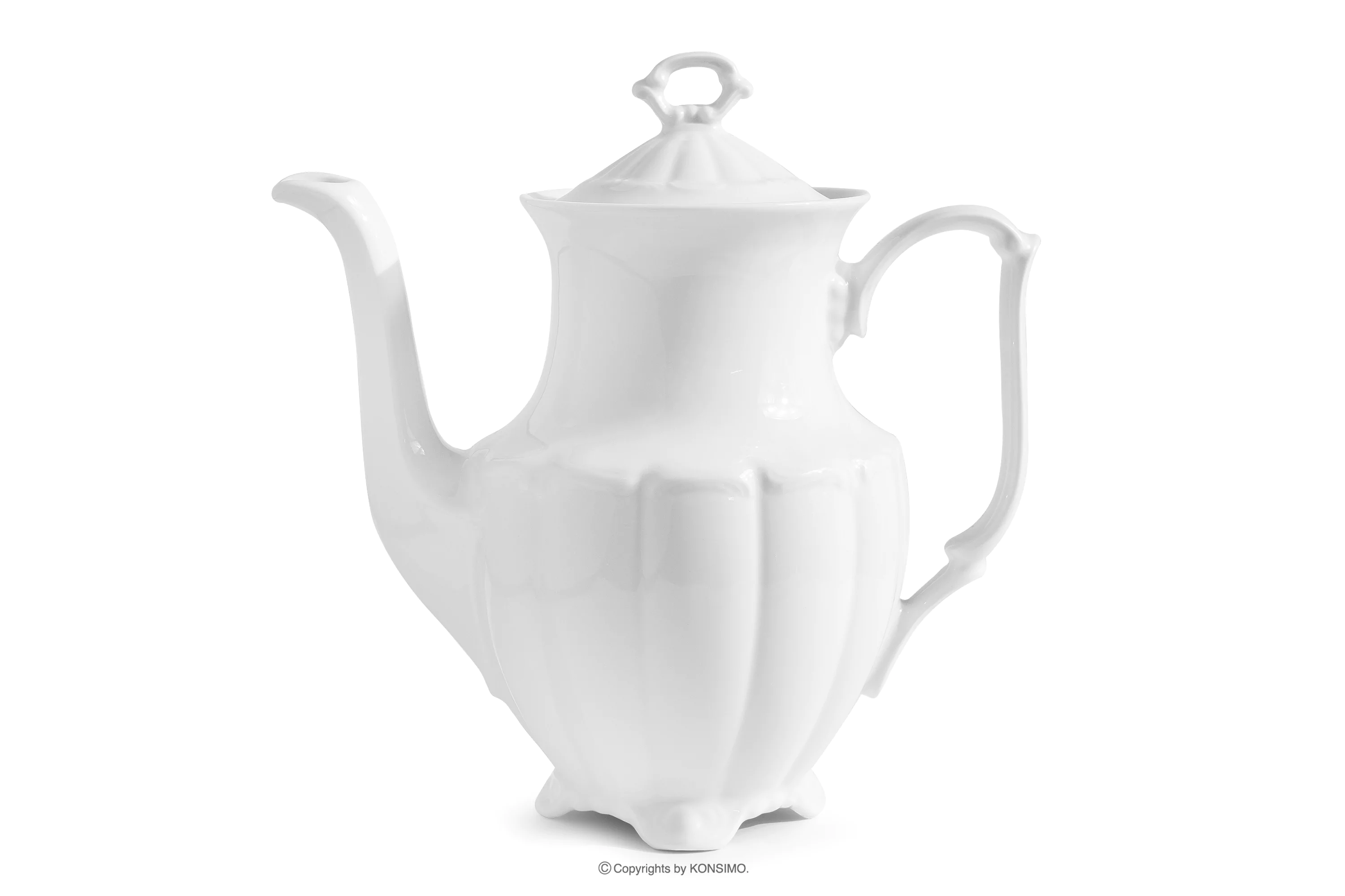 Imbryk klasyczny z porcelany biały MARIA TERESA