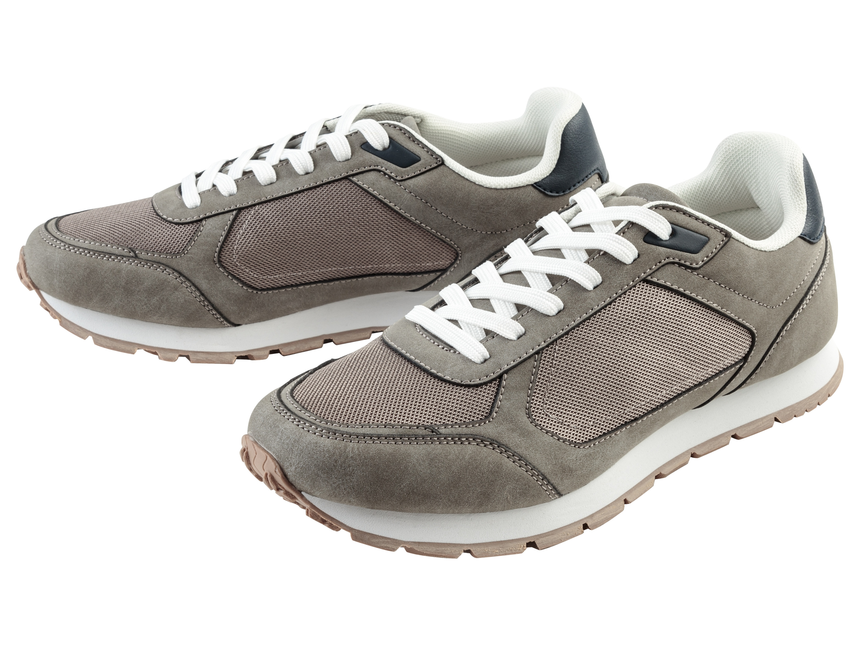 LIVERGY® Sneakersy męskie (Szary/granatowy, 43)