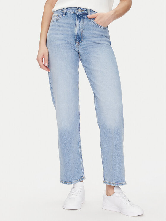 Tommy Jeans Jeansy Layla Hr Slim Str Bi0112 Co DW0DW20643 Niebieski Regular Fit