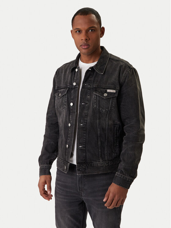 Calvin Klein Jeans Kurtka jeansowa Classic LV04RE765G Czarny Regular Fit