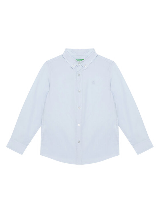 United Colors Of Benetton Koszula 54AZCQ00R Błękitny Regular Fit