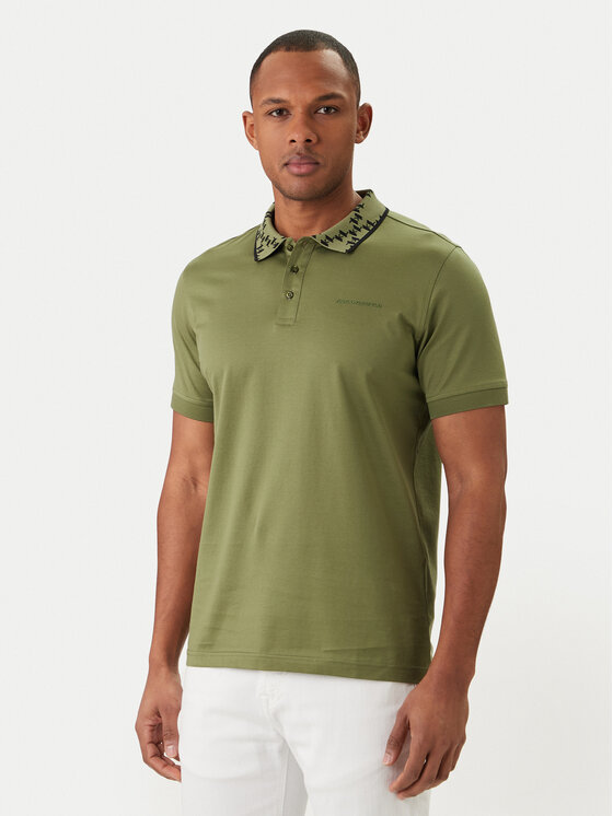 KARL LAGERFELD Polo 745010 562200 Zielony Regular Fit