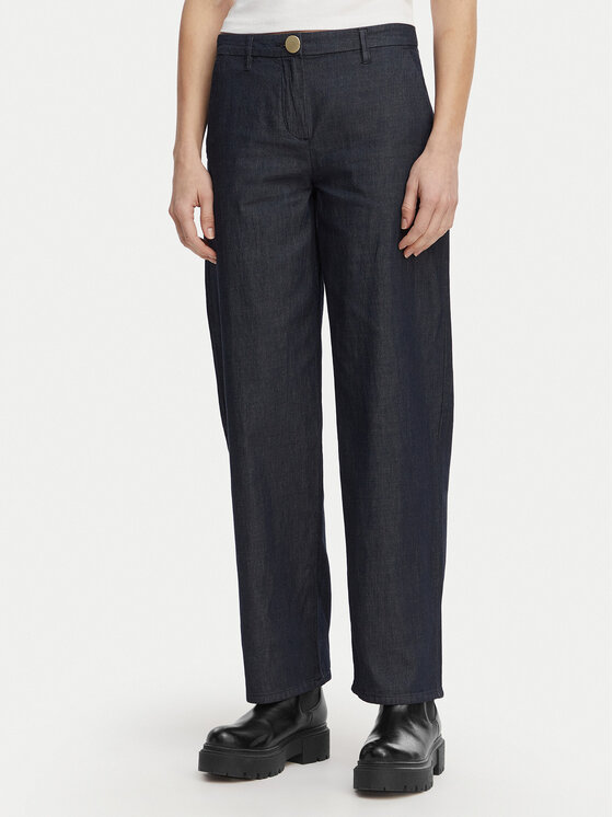 Armani Exchange Spodnie materiałowe XW002257 AF21337 MB001 Granatowy Relaxed Fit
