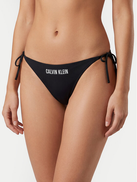 Calvin Klein Swimwear Dół od bikini LV00Q61220 Czarny