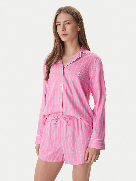 LAUREN RALPH LAUREN Piżama ILN12489 Różowy Regular Fit