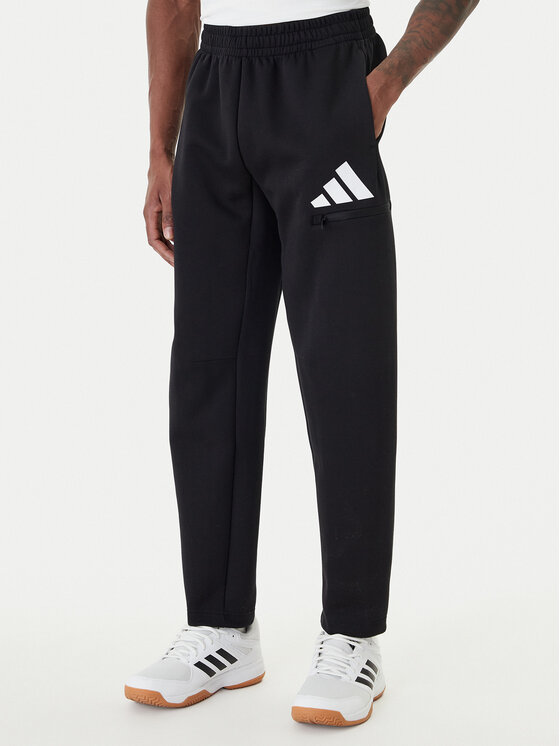adidas Spodnie dresowe Future Icons 3 Bar JZ9399 Czarny Regular Fit