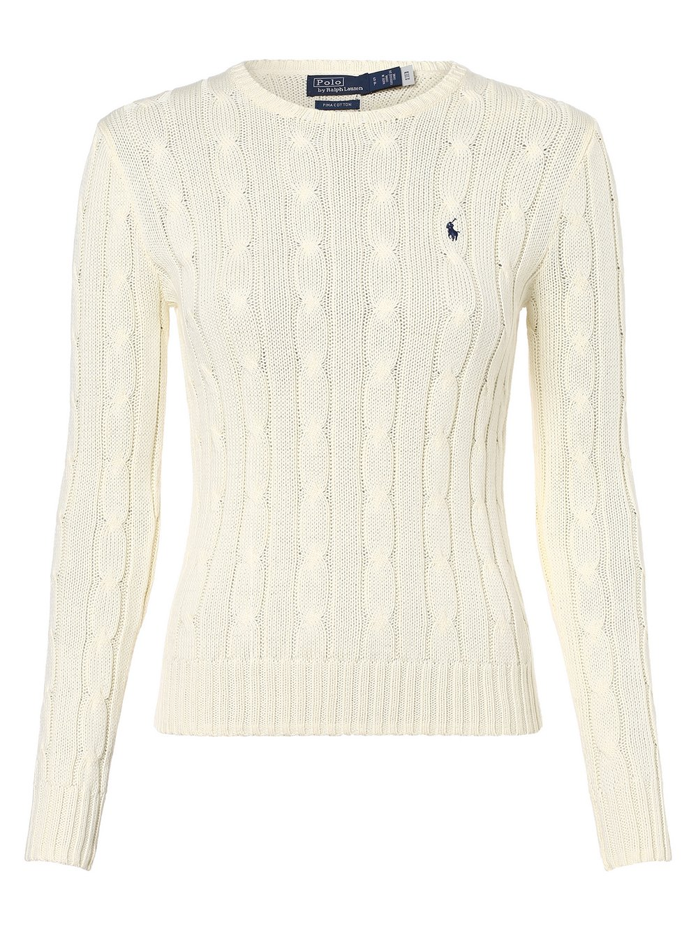 Polo Ralph Lauren Sweter damski Kobiety Bawełna beżowy, XL