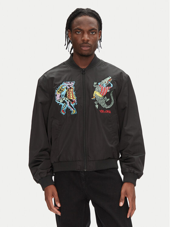 Volcom Kurtka bomber Bob Mollema A1612500 Czarny Boxy Fit