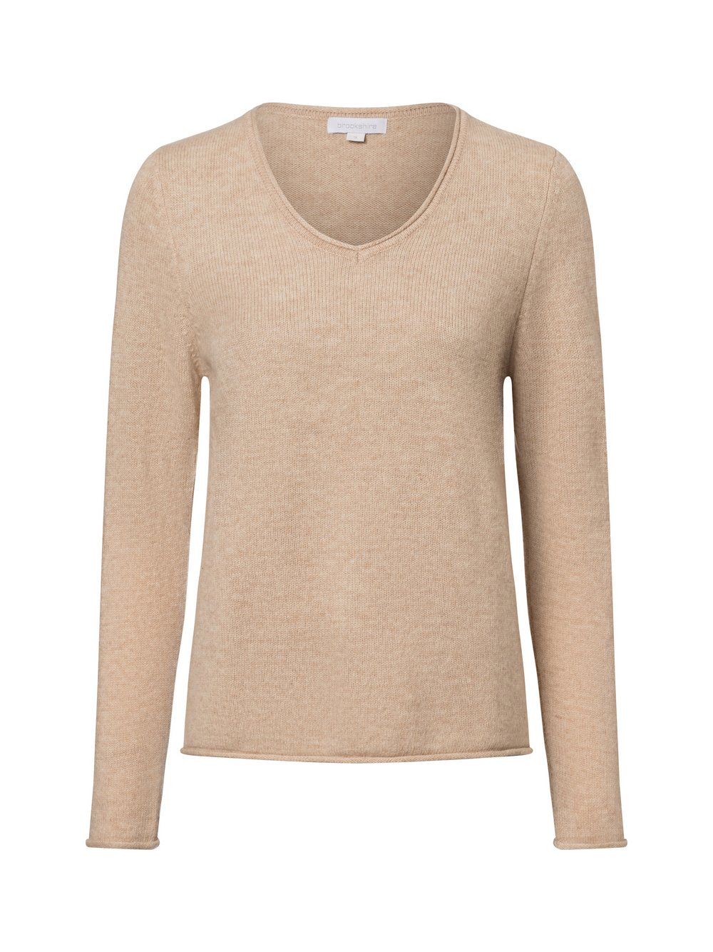 brookshire Sweter damski z dzianiny Kobiety Bawełna beżowy, XL