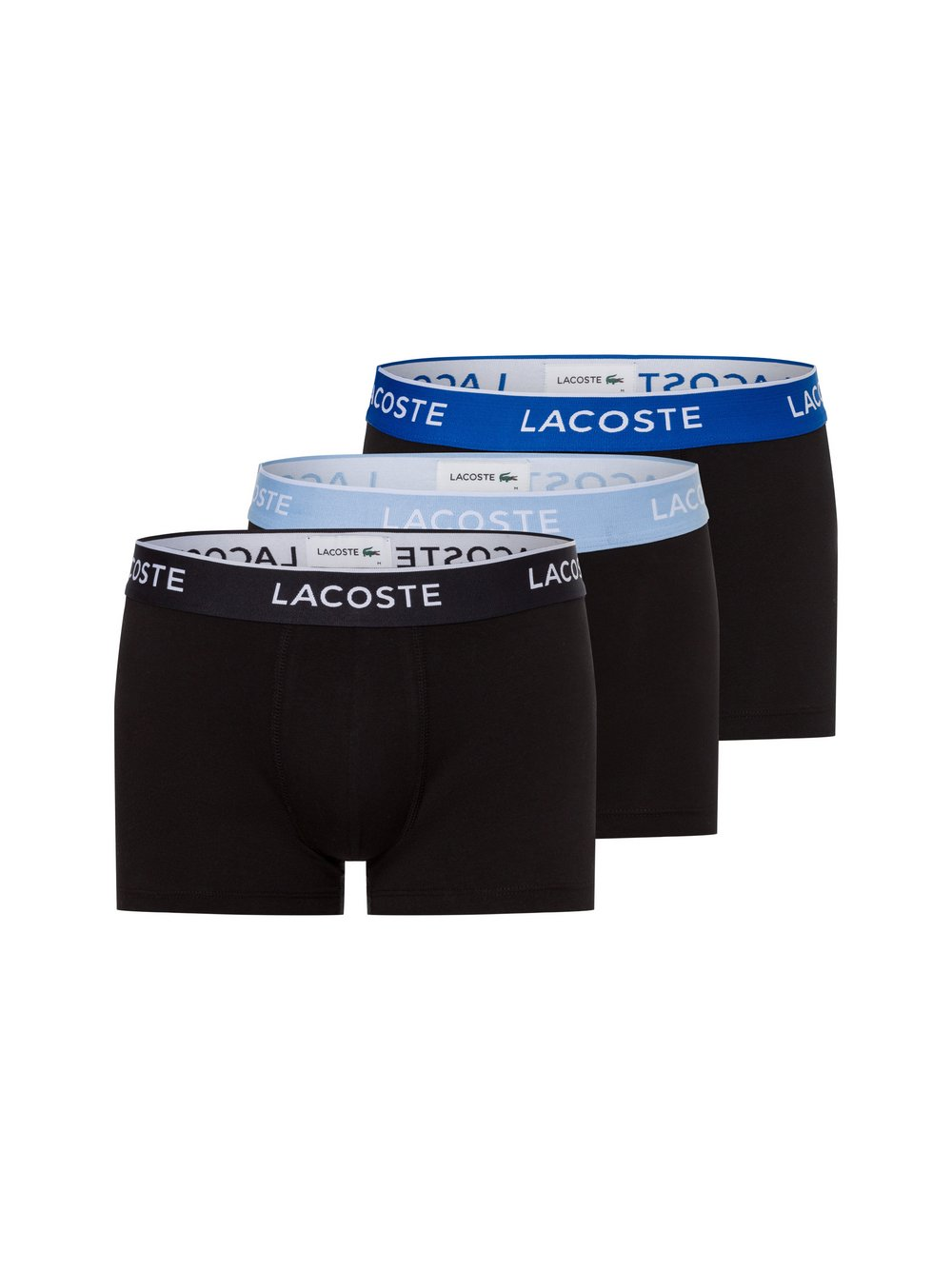Lacoste Obcisłe bokserki pakowane po 3 szt. Mężczyźni Dżersej czarny, XXL