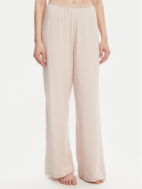 Tommy Hilfiger Spodnie piżamowe UW0UW05776 Beżowy Relaxed Fit