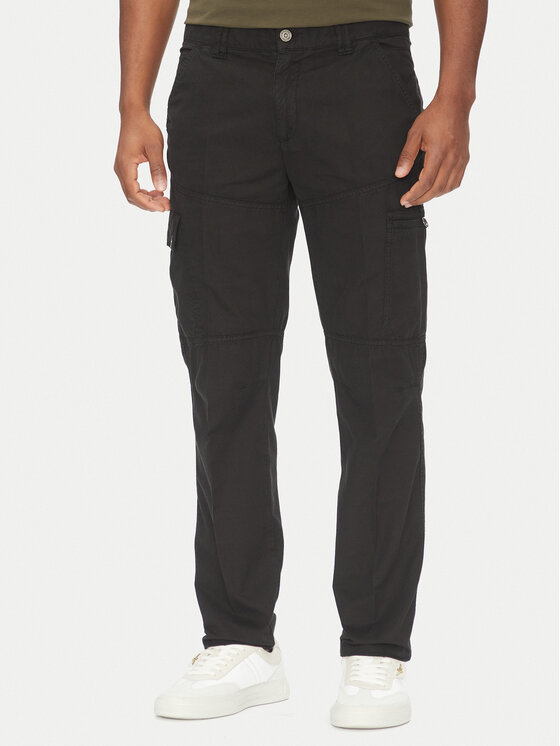 Aeronautica Militare Spodnie materiałowe 251PA1662CT3526 Czarny Regular Fit