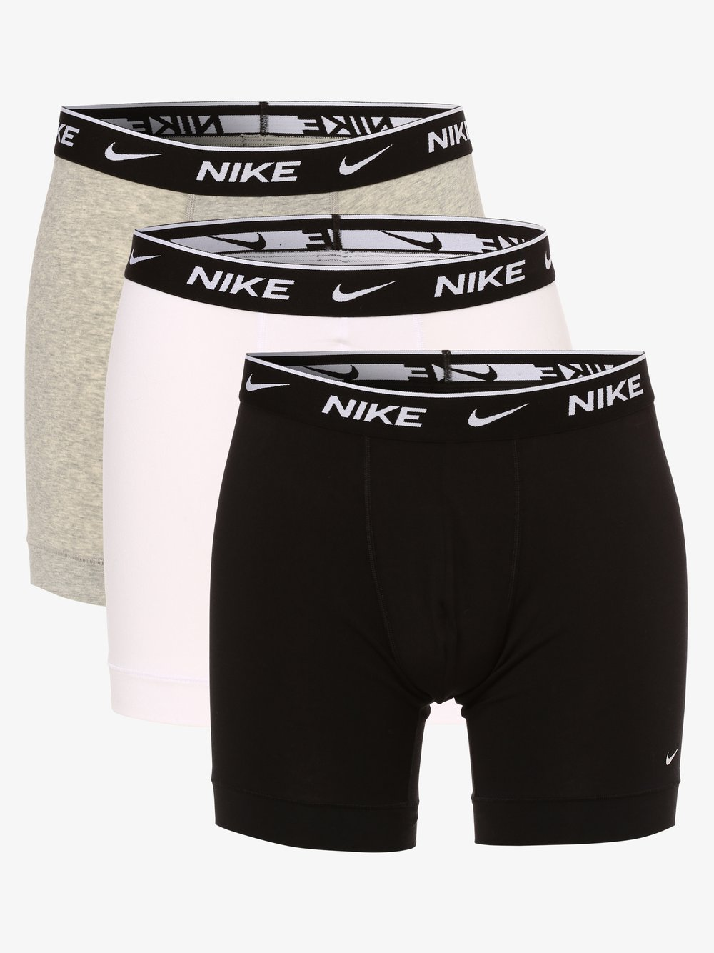 Nike Obcisłe bokserki pakowane po 3 szt. Mężczyźni Dżersej szary|czarny|biały, M